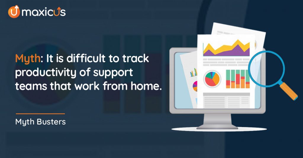 It is difficult to track the productivity of support teams that work from home